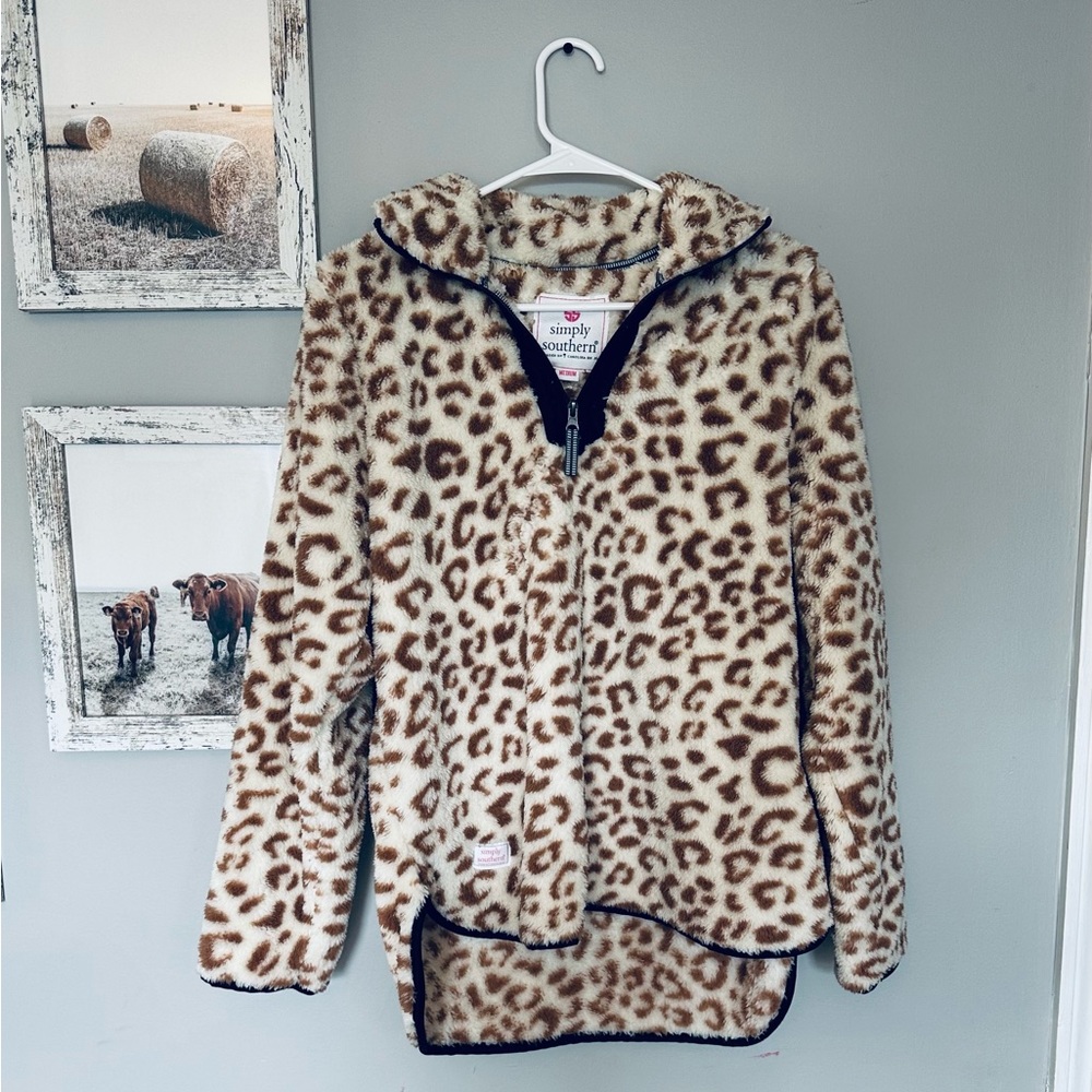 Simply Southern Leopard Print Pullover